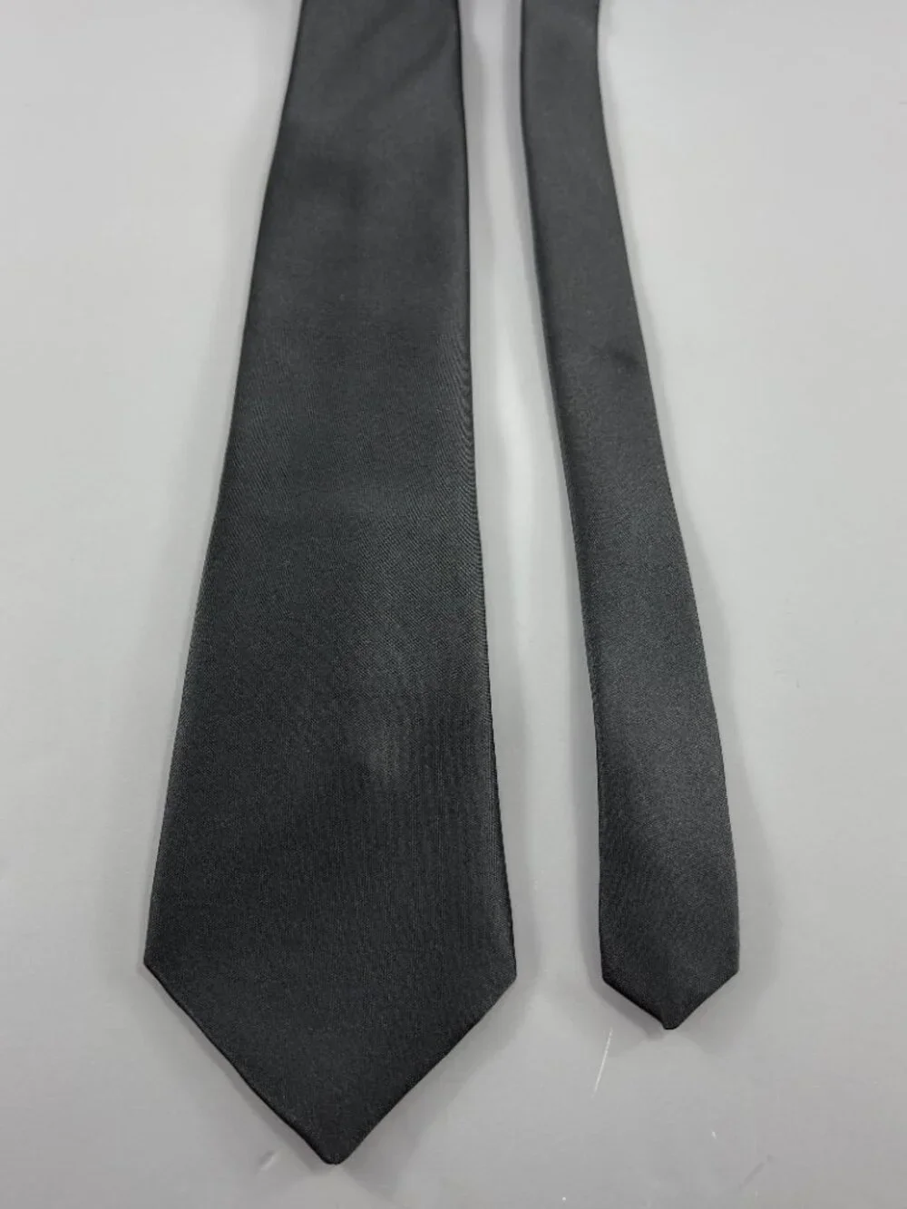 Vintage Austin Manor Black Solid Men's Tie 3